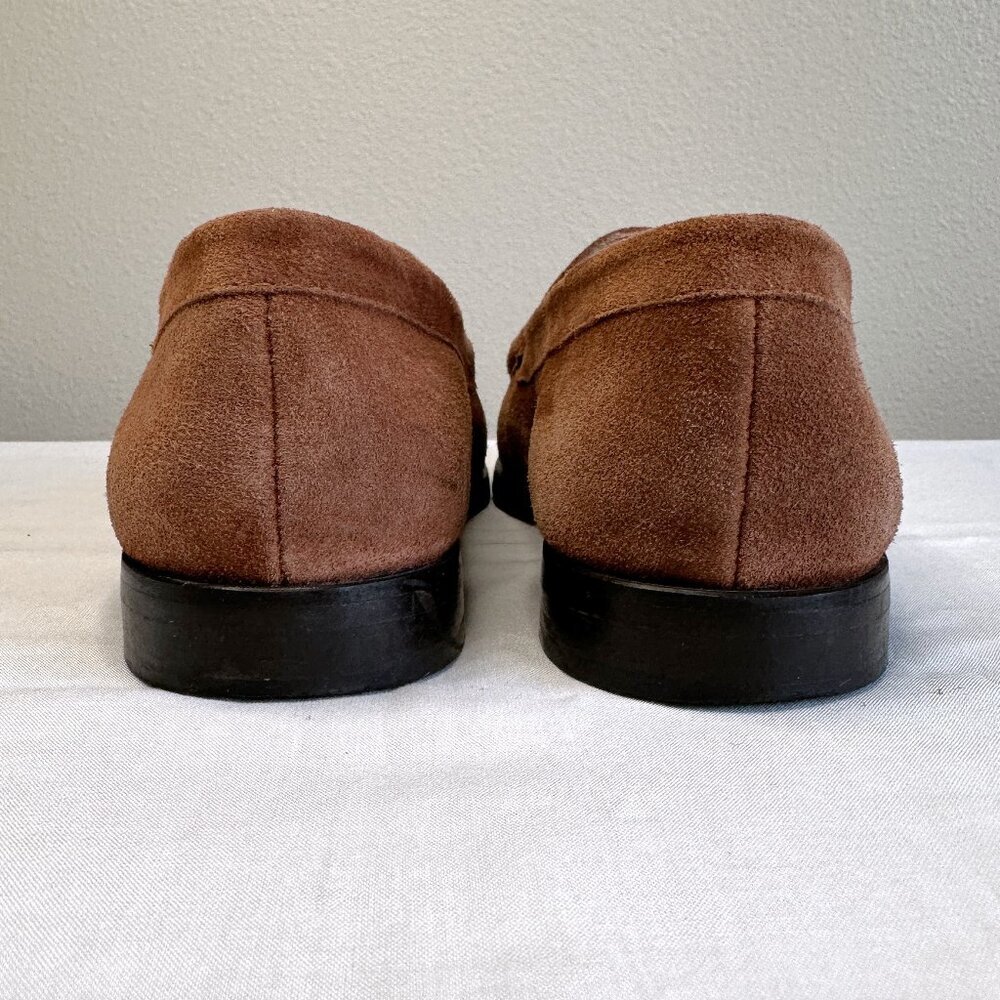 J. Crew Winona Caramel Suede Loafers - Picture 7 of 13